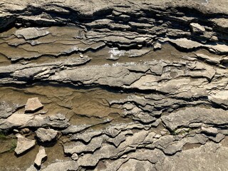 Maumee river bedrock background