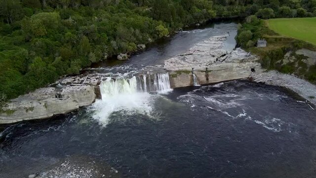 Maruia Falls in New Zaland 6, Droneshot