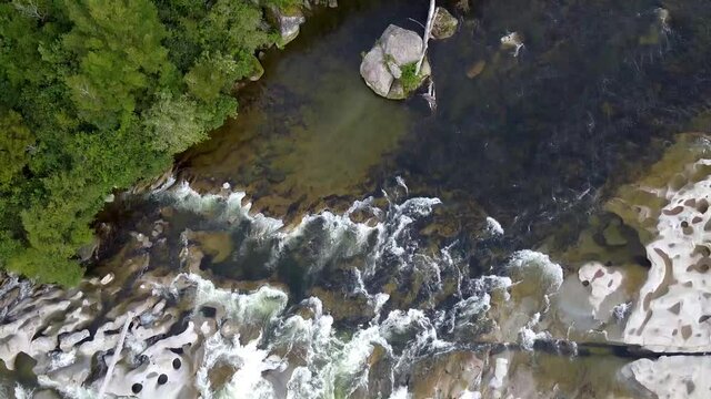 Maruia Falls in New Zaland 5, Droneshot