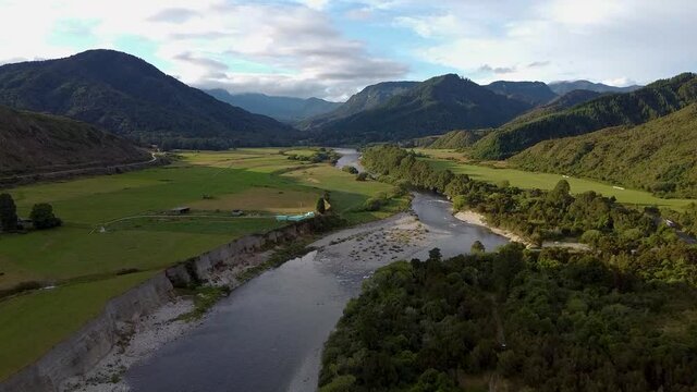 Maruia Falls in New Zaland 1, Droneshot