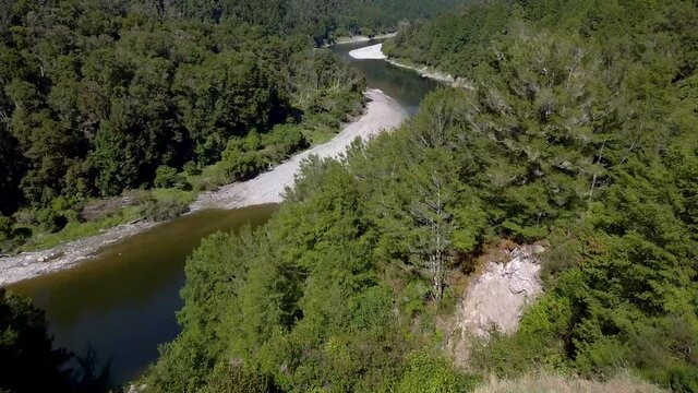 Maruia river in New zealand 3, Droneshot