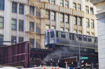 The world-famous elevated Subway in Chicago, Illinois is called the L, or the Loop