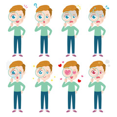 cute type blonde dad_magnifying glass