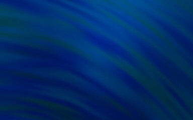 Dark BLUE vector layout with bent lines. Modern gradient abstract illustration with bandy lines. New composition for your brand book.