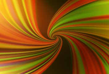 Dark Orange vector background with curved lines. Colorful illustration in abstract style with gradient. A completely new template for your design.