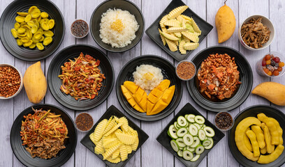 Thai Mixed Fresh and Preserved Fruits
