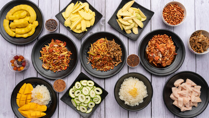 Thai Mixed Fresh and Preserved Fruits