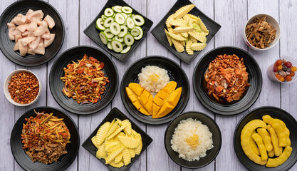 Thai Mixed Fresh and Preserved Fruits