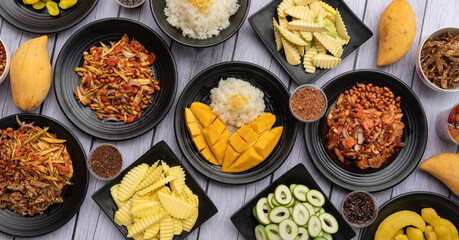 Thai Mixed Fresh and Preserved Fruits