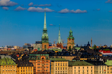 Fototapeta premium View onto Stockholm old town Gamla Stan in Sweden