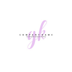G K GK Initial handwriting and signature logo design with circle. Beautiful design handwritten logo for fashion, team, wedding, luxury logo.