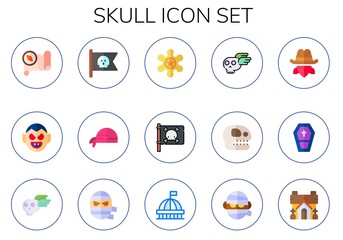 skull icon set