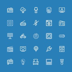 Fototapeta na wymiar Editable 25 electrical icons for web and mobile