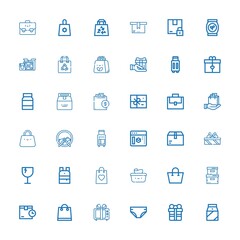 Editable 36 pack icons for web and mobile