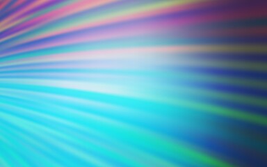 Obraz premium Light Pink, Blue vector template with curved lines. A completely new colorful illustration in simple style. Brand new design for your ads, poster, banner.
