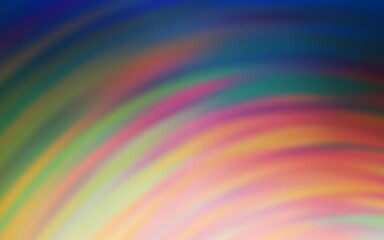 Light Blue, Yellow vector backdrop with bent lines. Shining colorful illustration in simple style. A new texture for your  ad, booklets, leaflets.