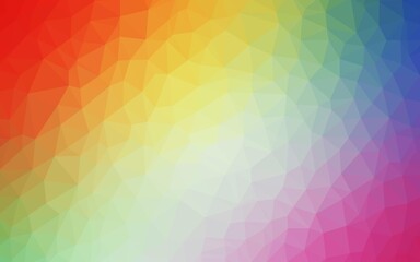 Obraz premium Light Multicolor vector abstract polygonal template. Shining colorful illustration with triangles. Brand new style for your business design.