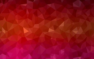 Dark Red vector abstract polygonal pattern. Colorful illustration in abstract style with triangles. Triangular pattern for your design.