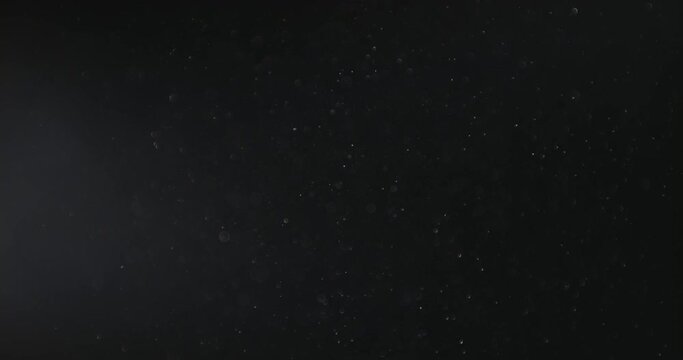 Natural Dust Organic Floating particles in stage light ray spot on black background. Dust in air atmosphere for your projects Just drop it over your footage and use blending screen mode