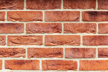 Brick background. Old brick wall. Brickwork from old bricks.