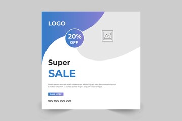 Corporate business sales banner and square banner