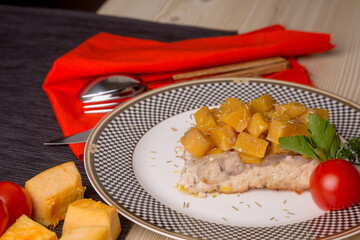 Pumpkin  with chicken