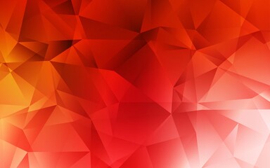 Light Red vector abstract mosaic backdrop. Elegant bright polygonal illustration with gradient. Brand new design for your business.