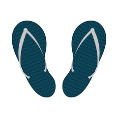 Isolated blue sandals vector design