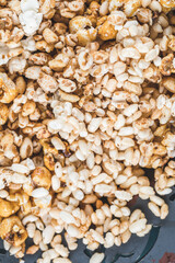 Popcorn with caramel corn and kettle corn