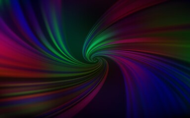 Dark Multicolor vector background with wry lines. Colorful abstract illustration with gradient lines. Template for cell phone screens.