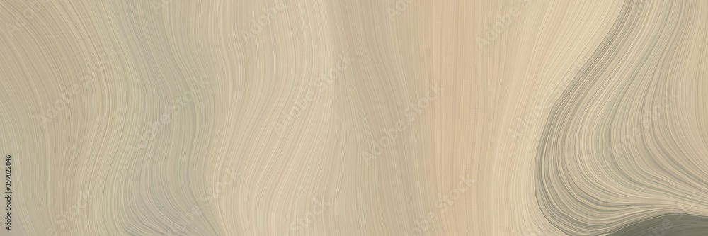 Poster soft abstract artistic waves graphic with elegant curvy swirl waves background design with tan, old 