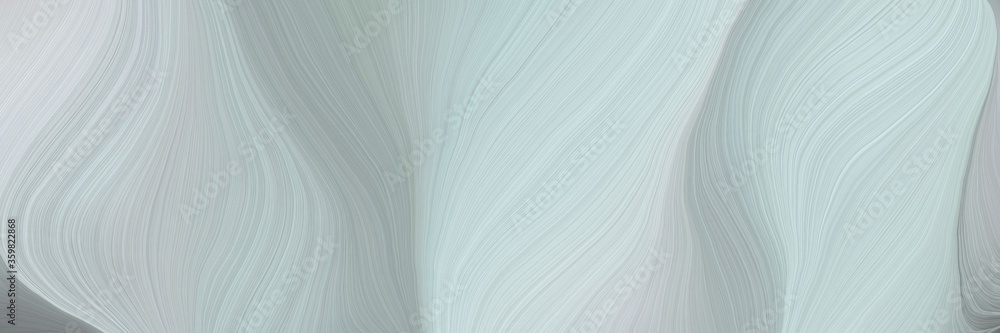 Poster soft background graphic with modern soft swirl waves background design with pastel blue, dark gray a