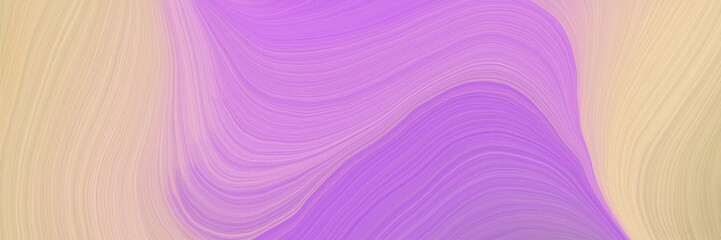 soft abstract artistic waves graphic with modern soft curvy waves background illustration with pastel violet, orchid and wheat color