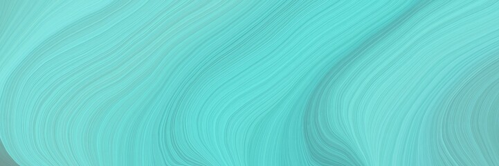 soft artistic art design graphic with abstract waves illustration with sky blue, medium turquoise and aqua marine color