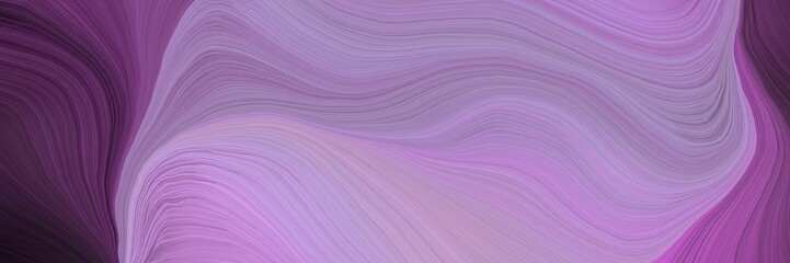 Fototapeta premium soft background graphic with modern curvy waves background design with pastel purple, very dark magenta and old mauve color