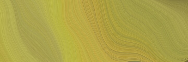 soft creative waves graphic with modern curvy waves background illustration with dark khaki, dark olive green and dark golden rod color