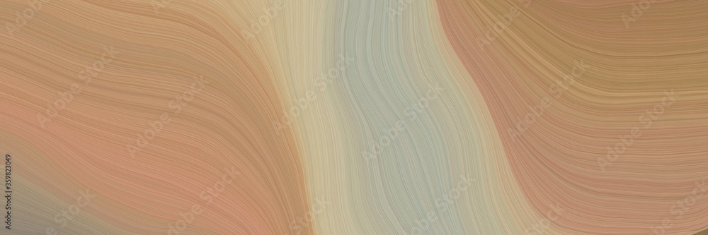 Poster soft artistic art design graphic with smooth swirl waves background design with rosy brown, ash gray