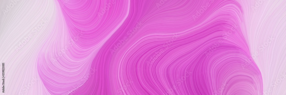 Poster soft background graphic with smooth swirl waves background design with orchid, pastel pink and plum color