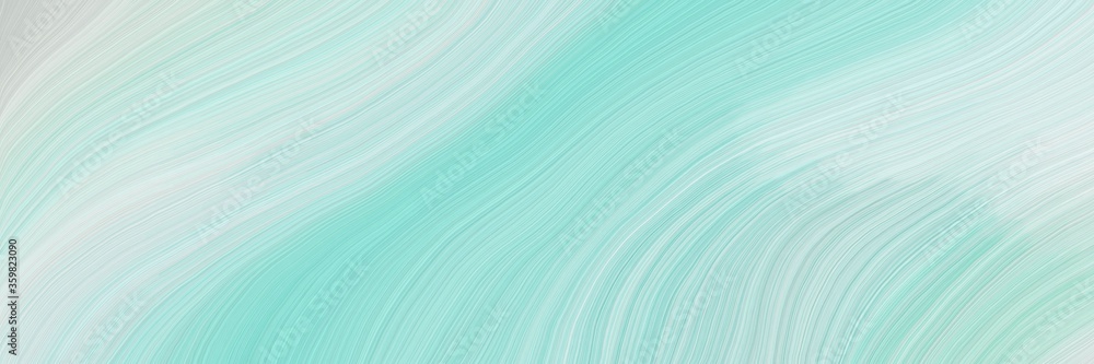 Poster soft abstract art waves graphic with modern curvy waves background design with powder blue, light bl
