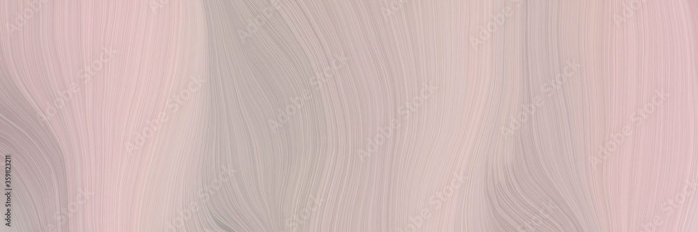 Poster soft abstract art waves graphic with modern soft curvy waves background design with silver, baby pin