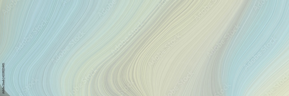 Aufkleber soft creative waves graphic with modern curvy waves background design with pastel gray, antique whit