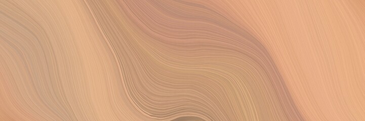 soft background graphic with modern soft curvy waves background design with tan, burly wood and pastel brown color