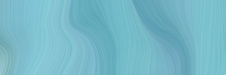 soft artistic art design graphic with modern curvy waves background design with medium aqua marine, blue chill and light blue color