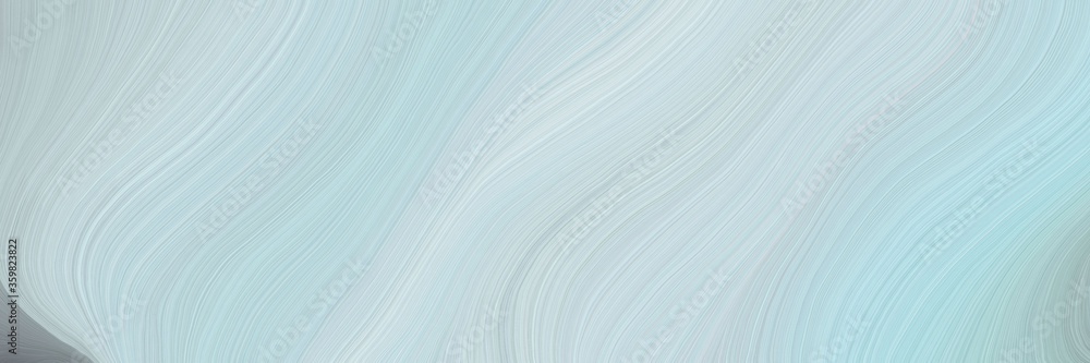 Aufkleber soft abstract art waves graphic with curvy background design with powder blue, lavender and gray gra