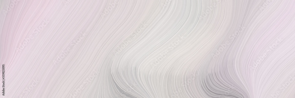 Poster soft abstract art waves graphic with modern soft curvy waves background illustration with light gray
