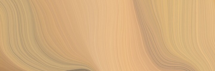 soft abstract art waves graphic with modern curvy waves background design with burly wood, rosy brown and dark khaki color