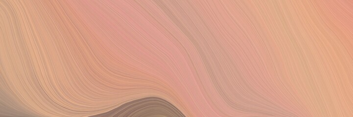 soft creative waves graphic with modern soft curvy waves background design with tan, pastel brown and rosy brown color