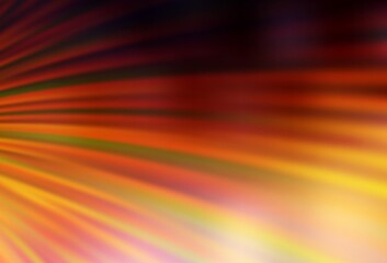 Obraz premium Dark Orange vector texture with wry lines. A shining illustration, which consists of curved lines. A new texture for your ad, booklets, leaflets.