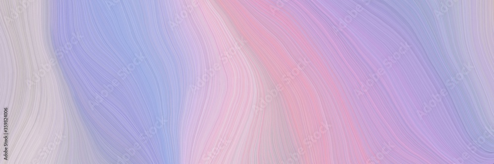 Poster soft abstract artistic waves graphic with modern soft swirl waves background design with light pastel purple, thistle and light steel blue color