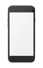 Modern smartphone isolated on white.